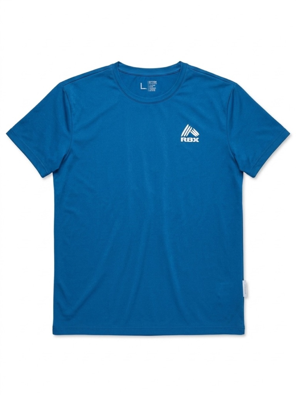 RBX Blue Performance Athletic Tee Men’s Large Moisture Wicking Gym Shirt